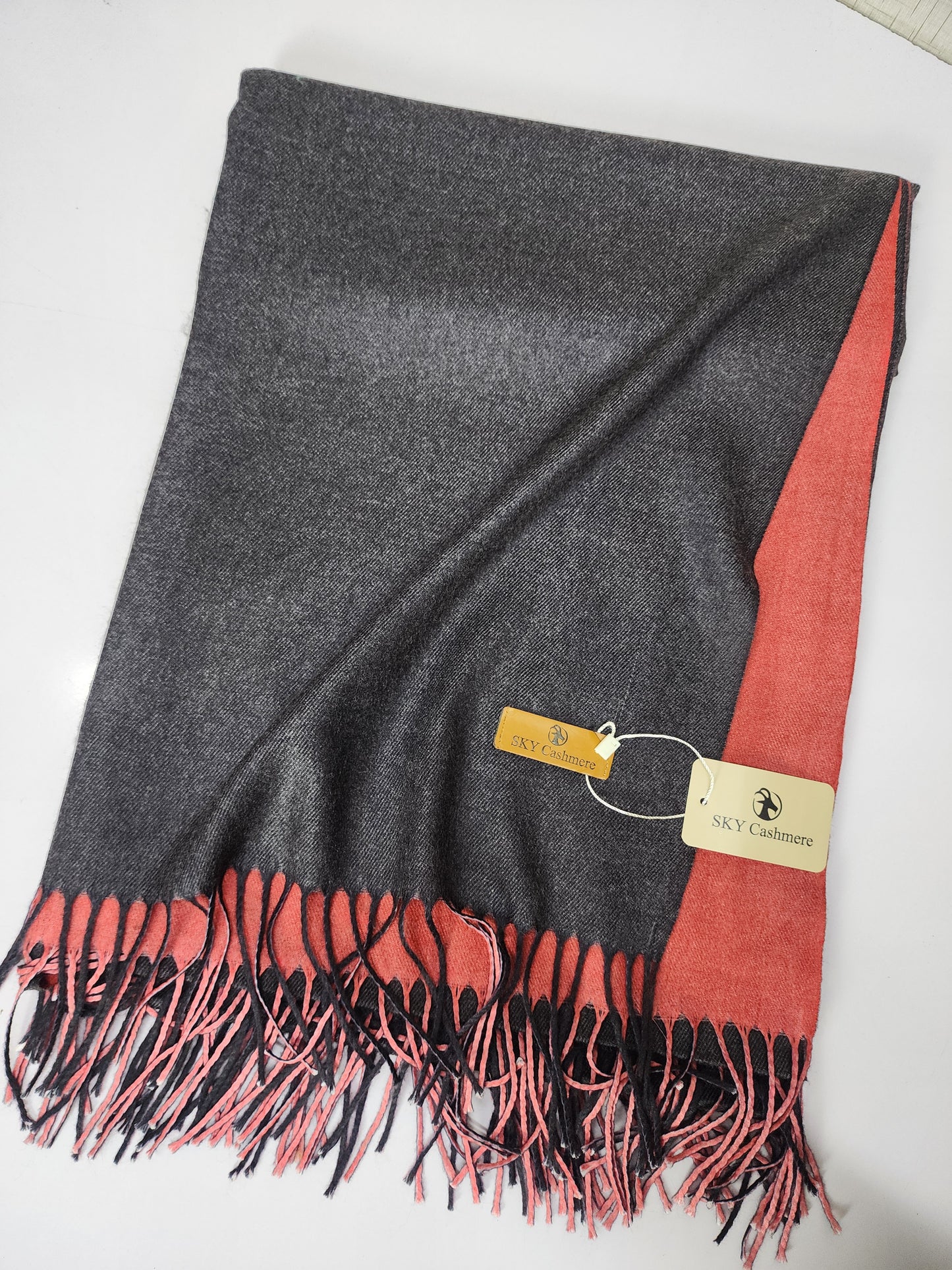 Reversible Pashmina Shawl | Double Side Pure Plain Pashmina Rare Find and Perfect Gift For Winters sk 1