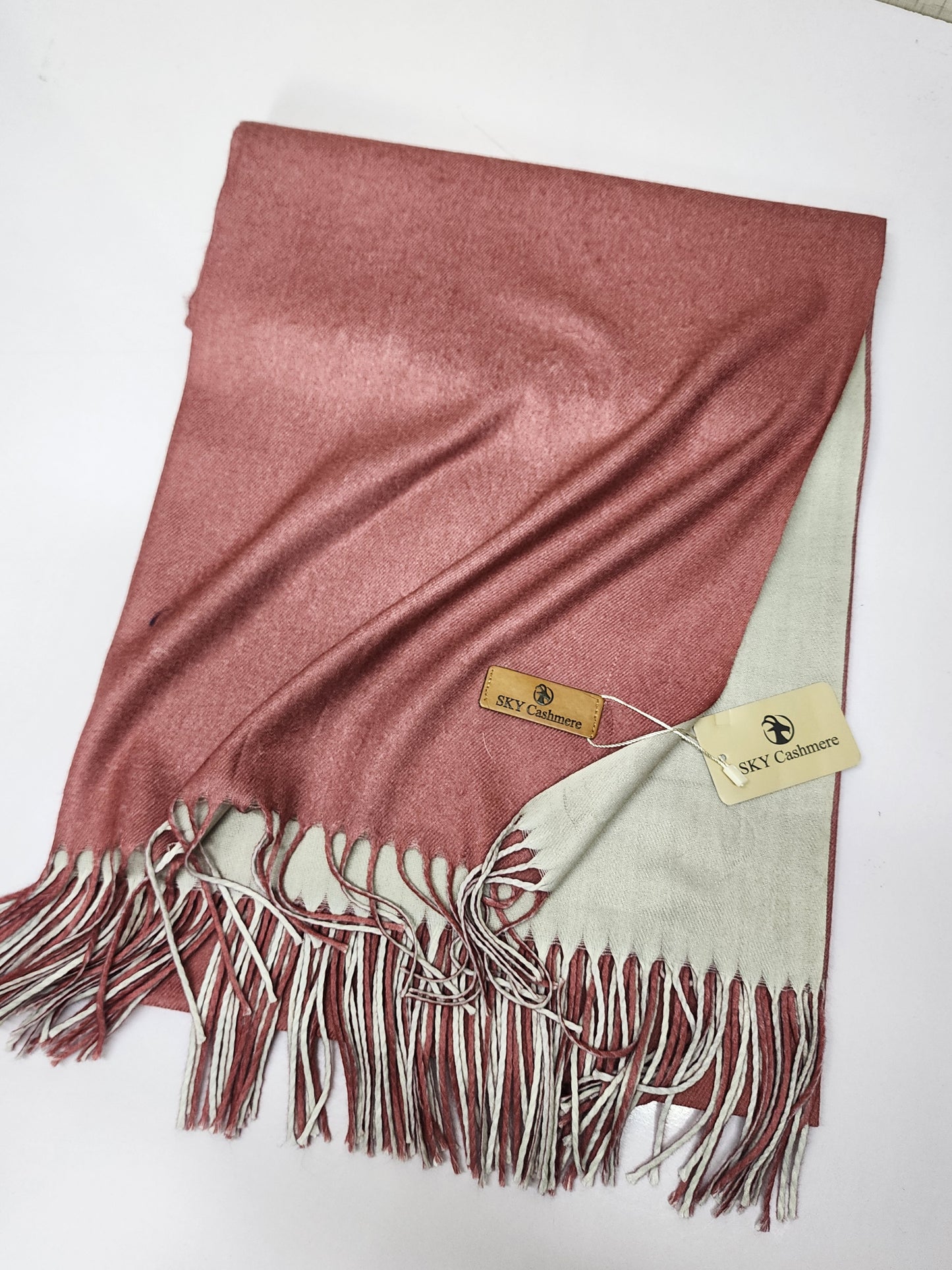 Reversible Pashmina Shawl | Double Side Pure Plain Pashmina Rare Find and Perfect Gift For Winters sk 12