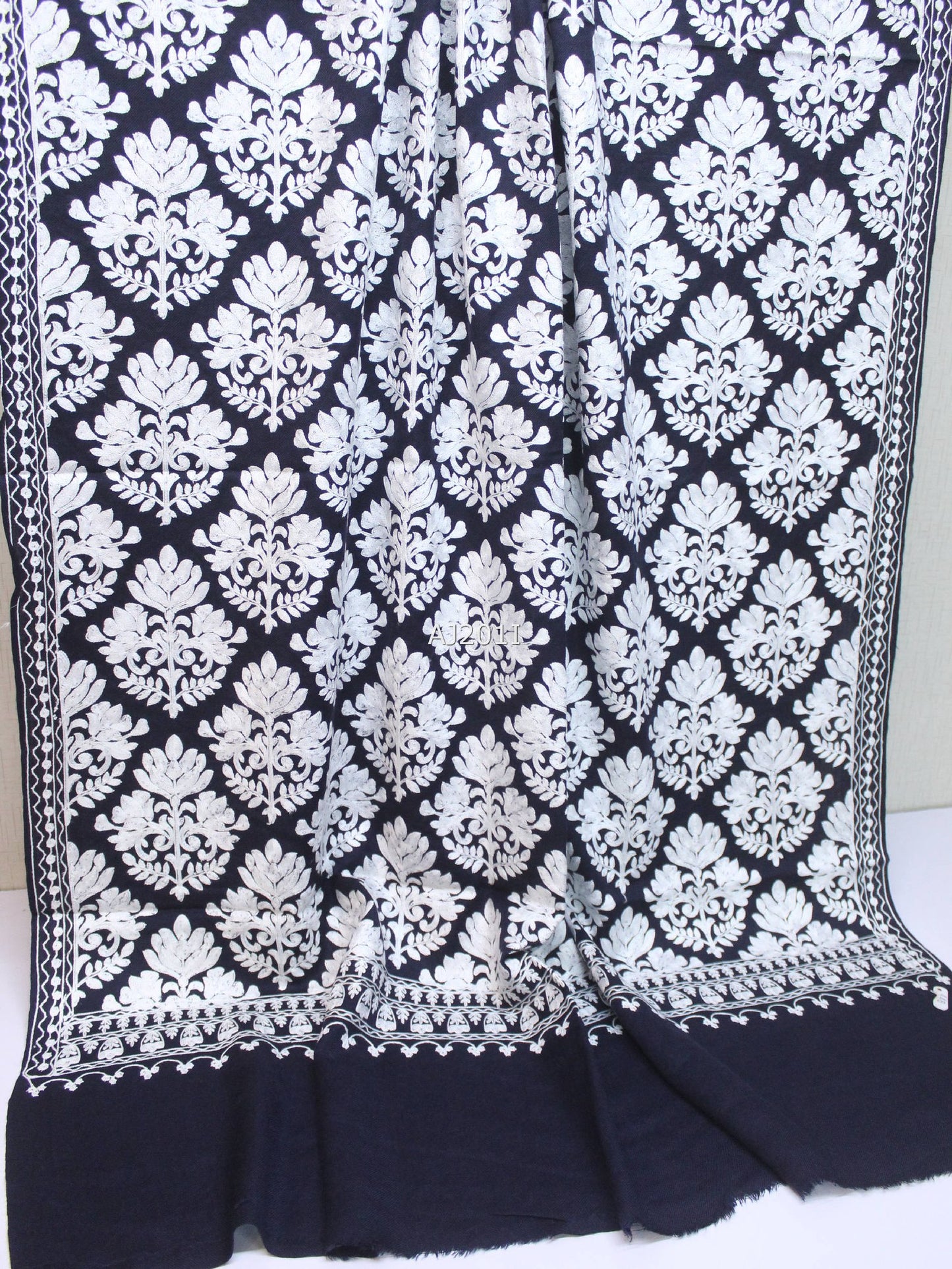 Pashmina Embroidered Shawl | Kashmiri Aar Work Embroidery Perfect Gift in Sale Price