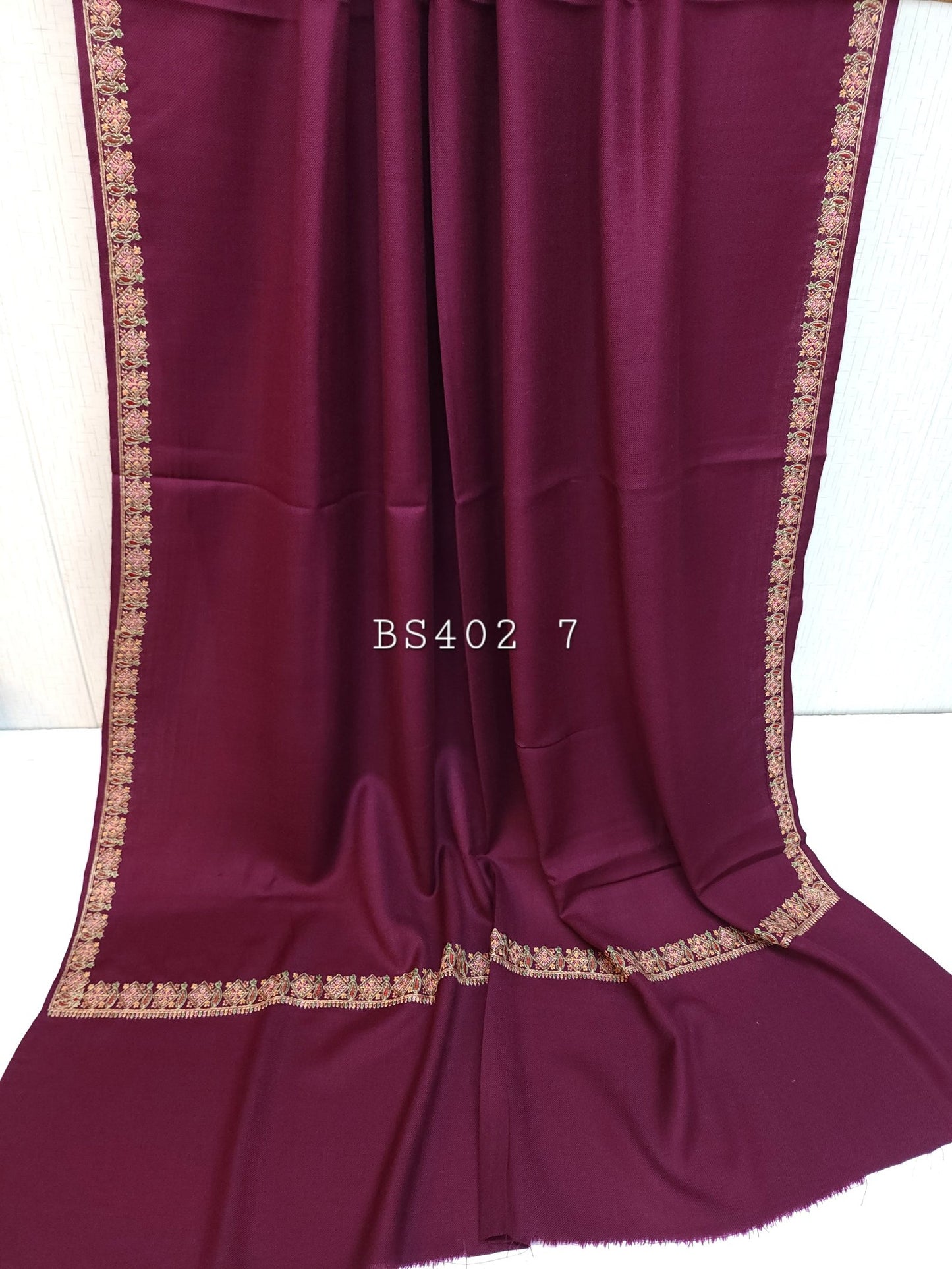 Hashia Border Embroidered Pashmina Shawl Best Selling Shawl Perfect Gift