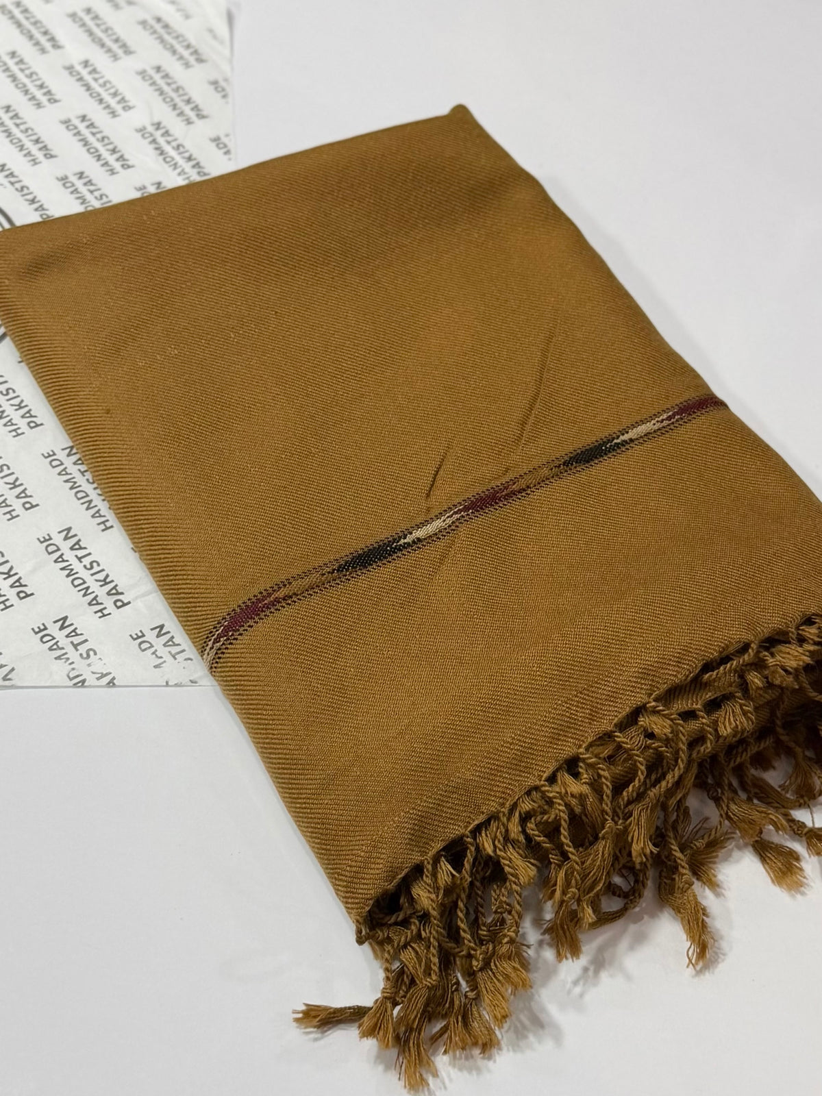 Gents Shawl | Khadi Made Fine Wool Islampur Swat Shawl Perfect Gift | Dark Skin