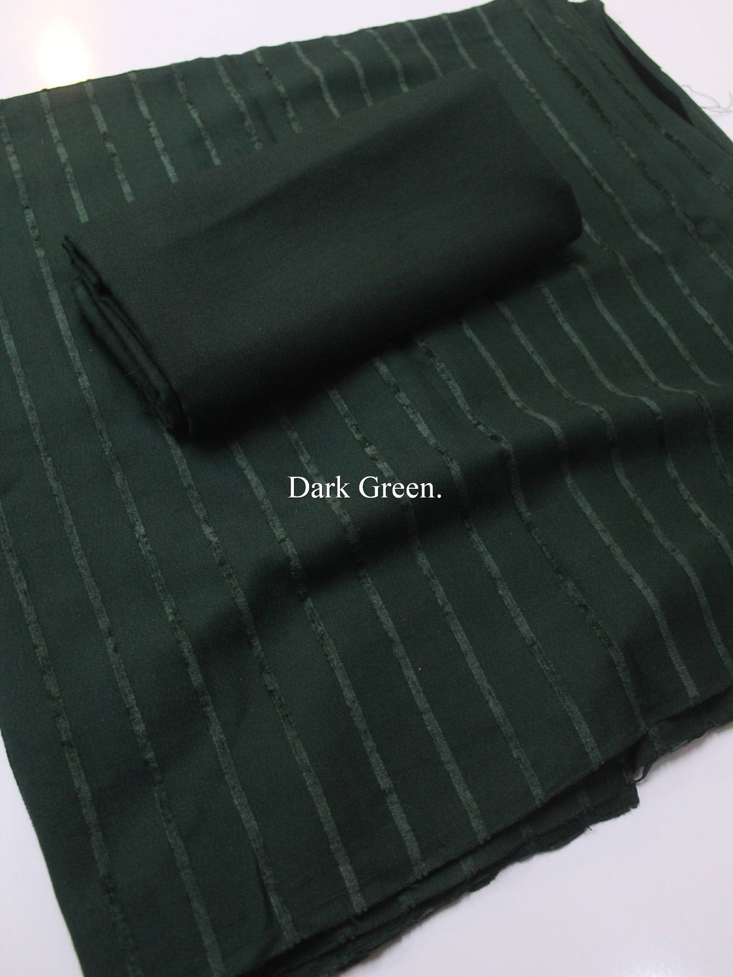 Velvet Lining Suit Marina Wool | Perfect Winter Fabric 6 Yards | Dark Green