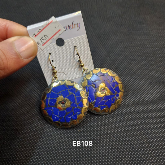 Large Handmade Metal Earrings