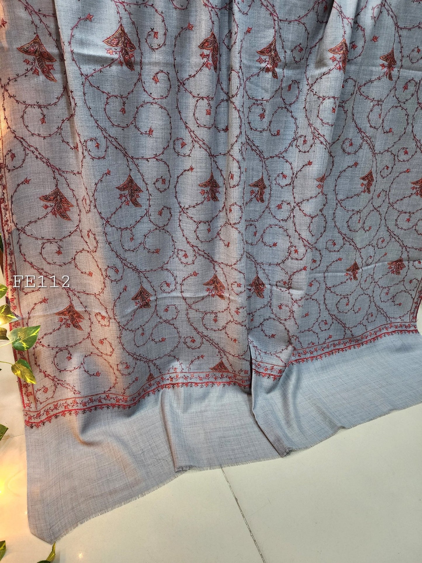 Pashmina Handmade Full Embroidered Shawl Beautiful New Design 2024 Collection Made in Kashmir