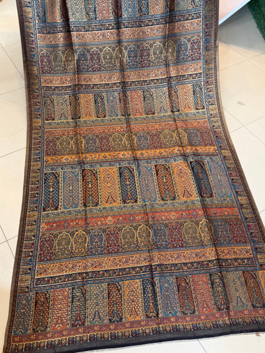 Luxury Kani Silk Shawl, Wedding Wrap Perfect Gift Made in Kashmir