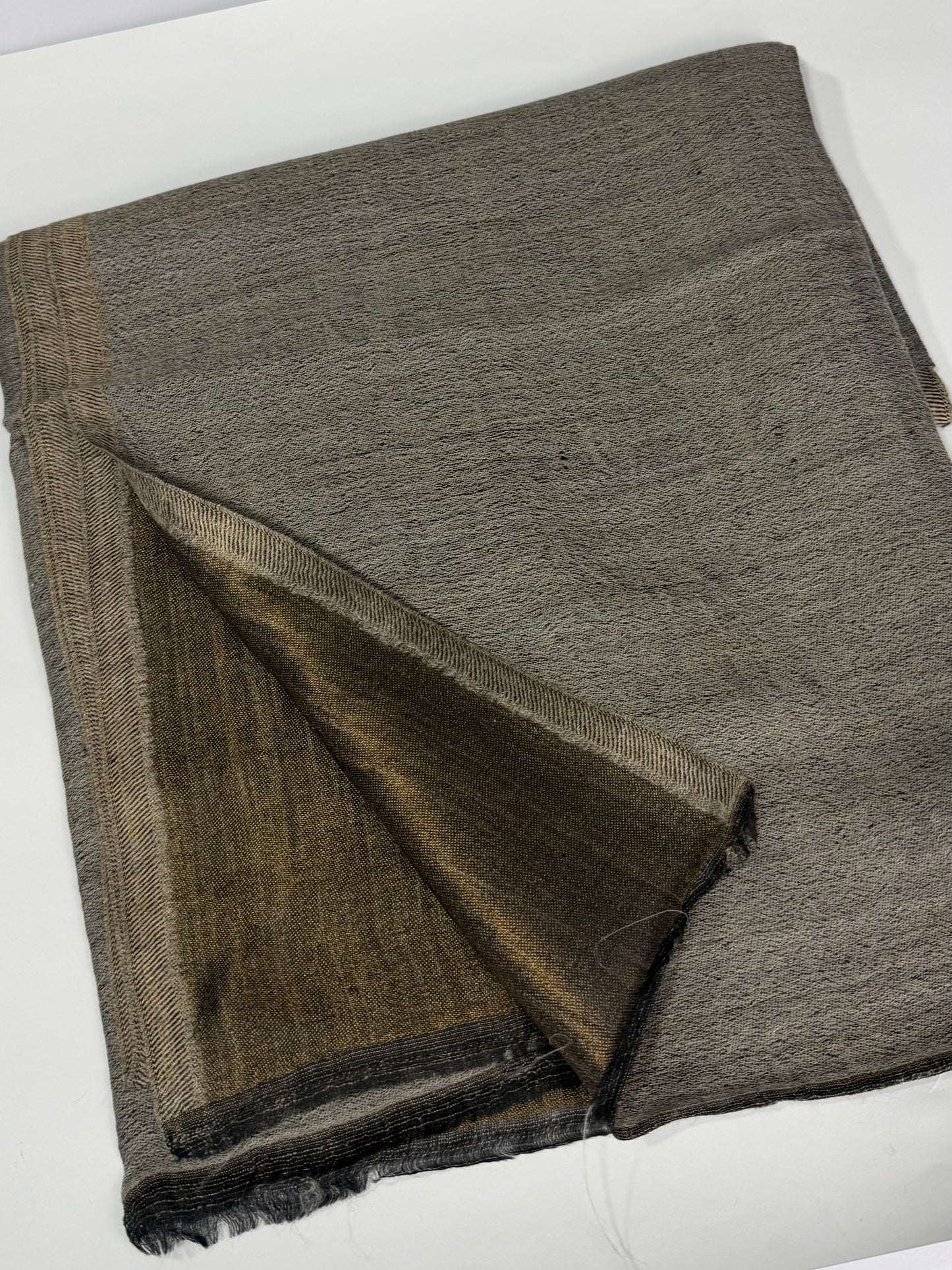 Moonlight Plain Toosh Shawl Made in Kashmir | Grey