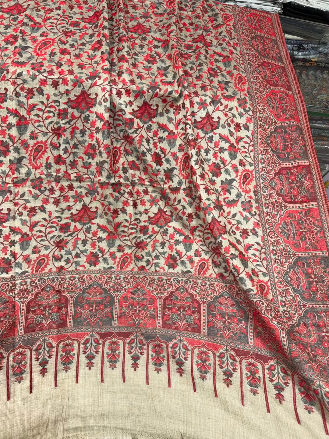 Pashmina Wool Kani Shawl in Full Size Multi Color | K120