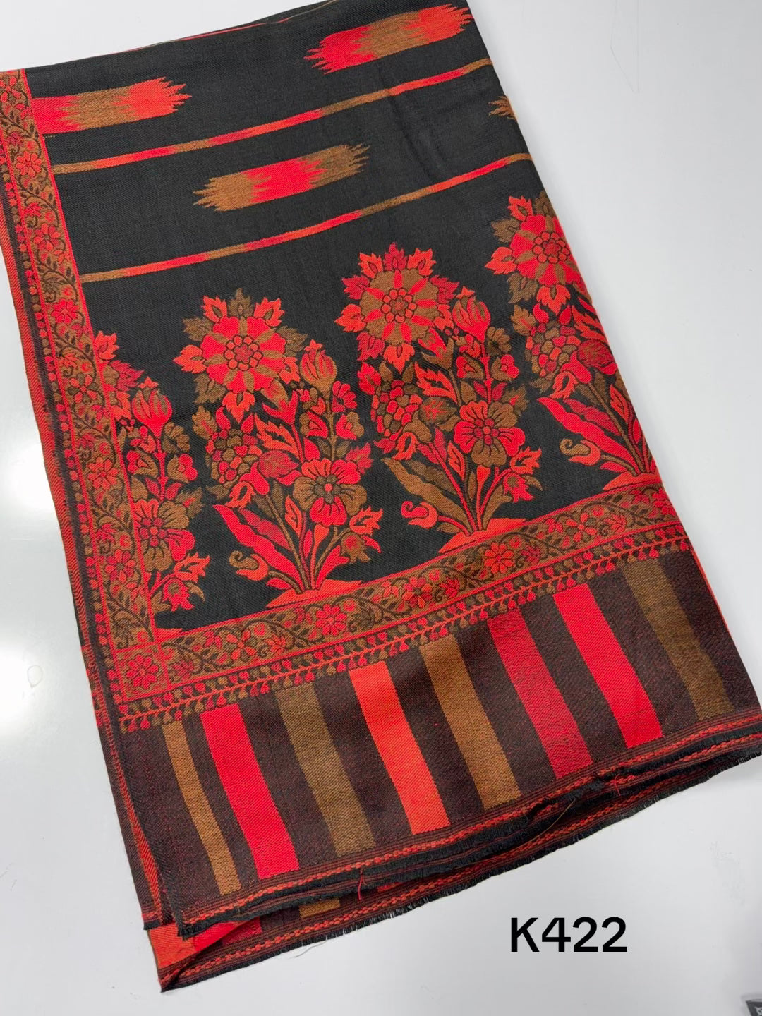 Pashmina Wool Kani Shawl in Full Size Multi Color | K422