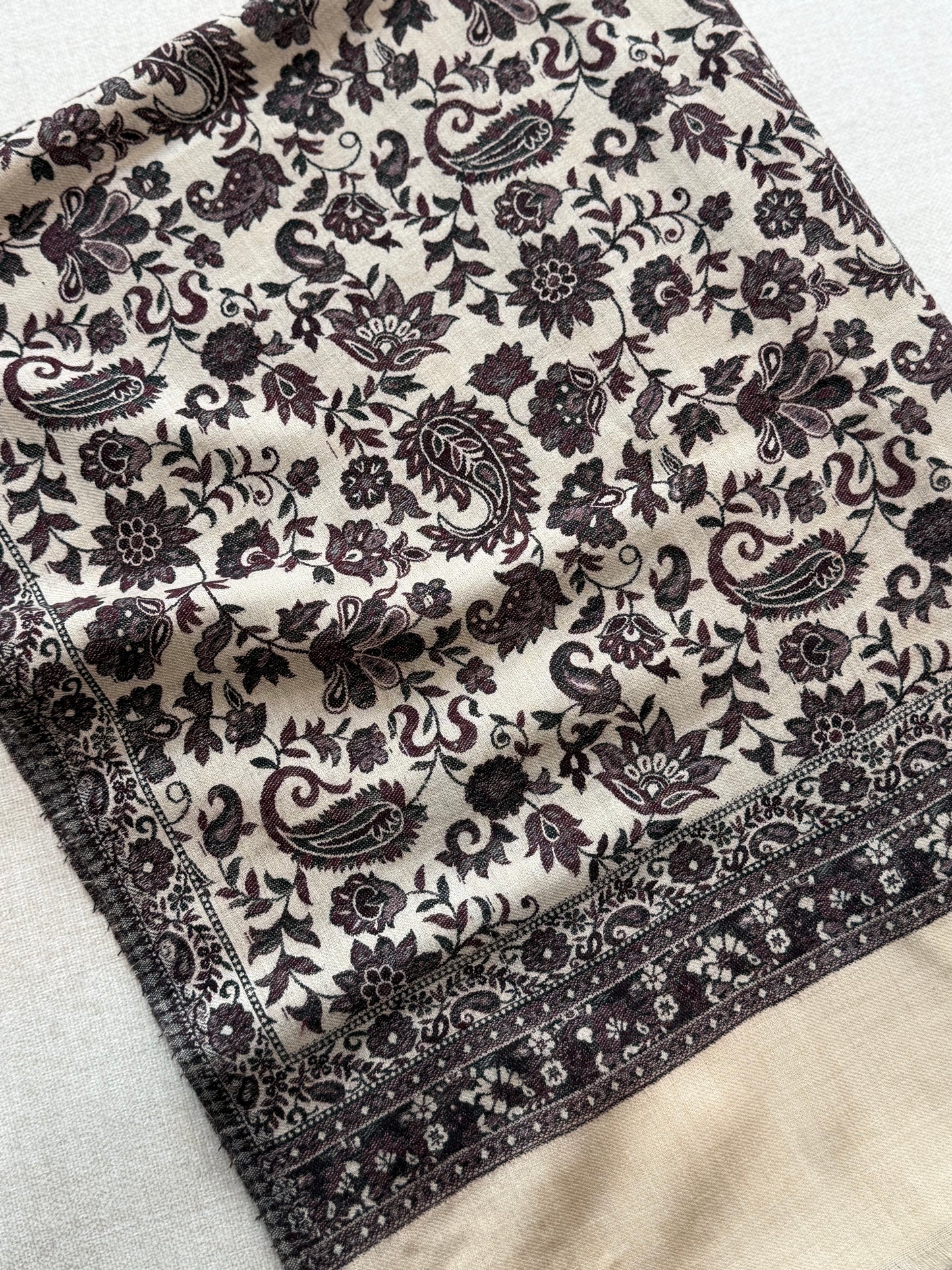 Pashmina Wool Kani Shawl in Full Size Multi Color