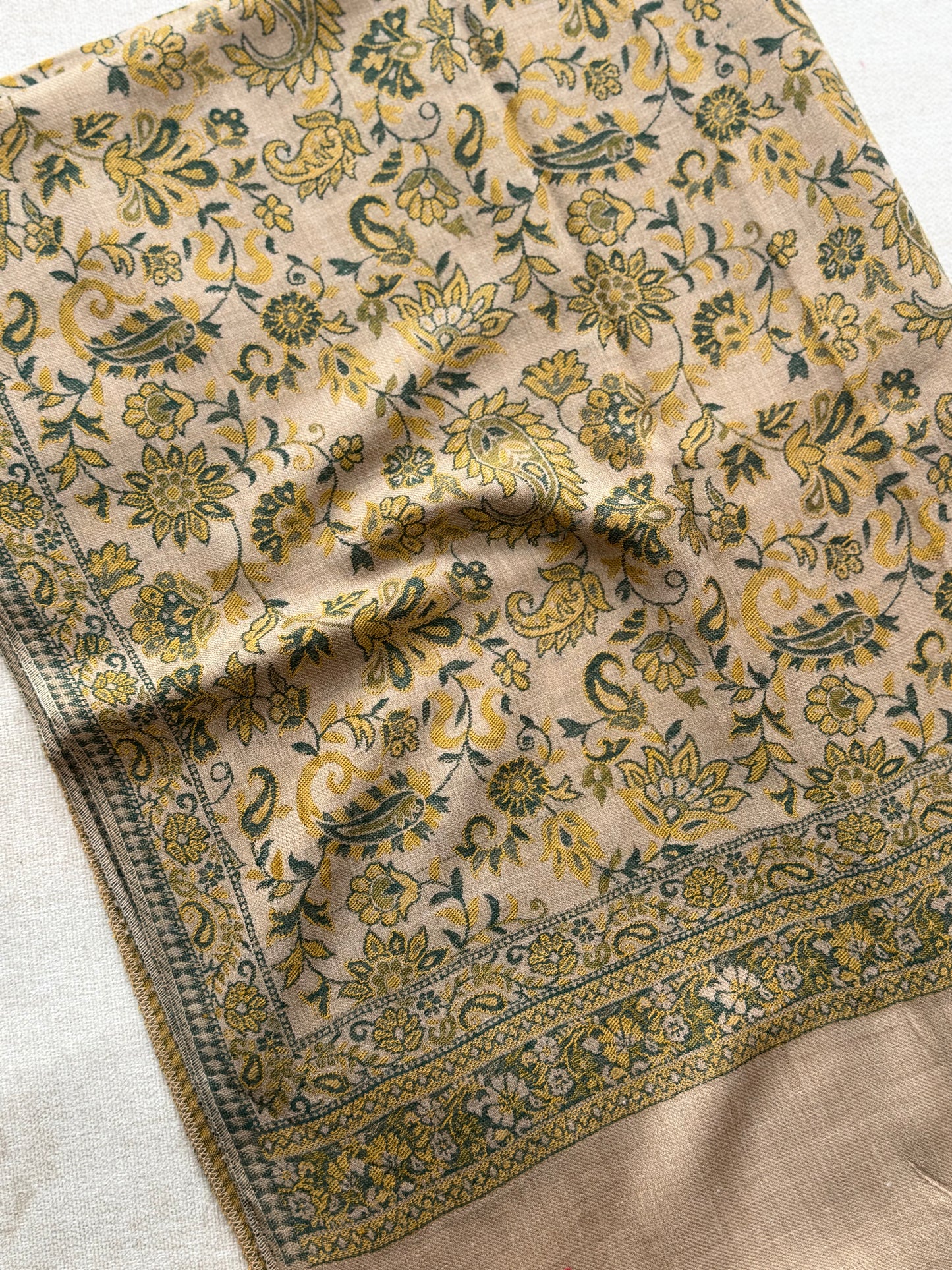 Pashmina Wool Kani Shawl in Full Size Multi Color