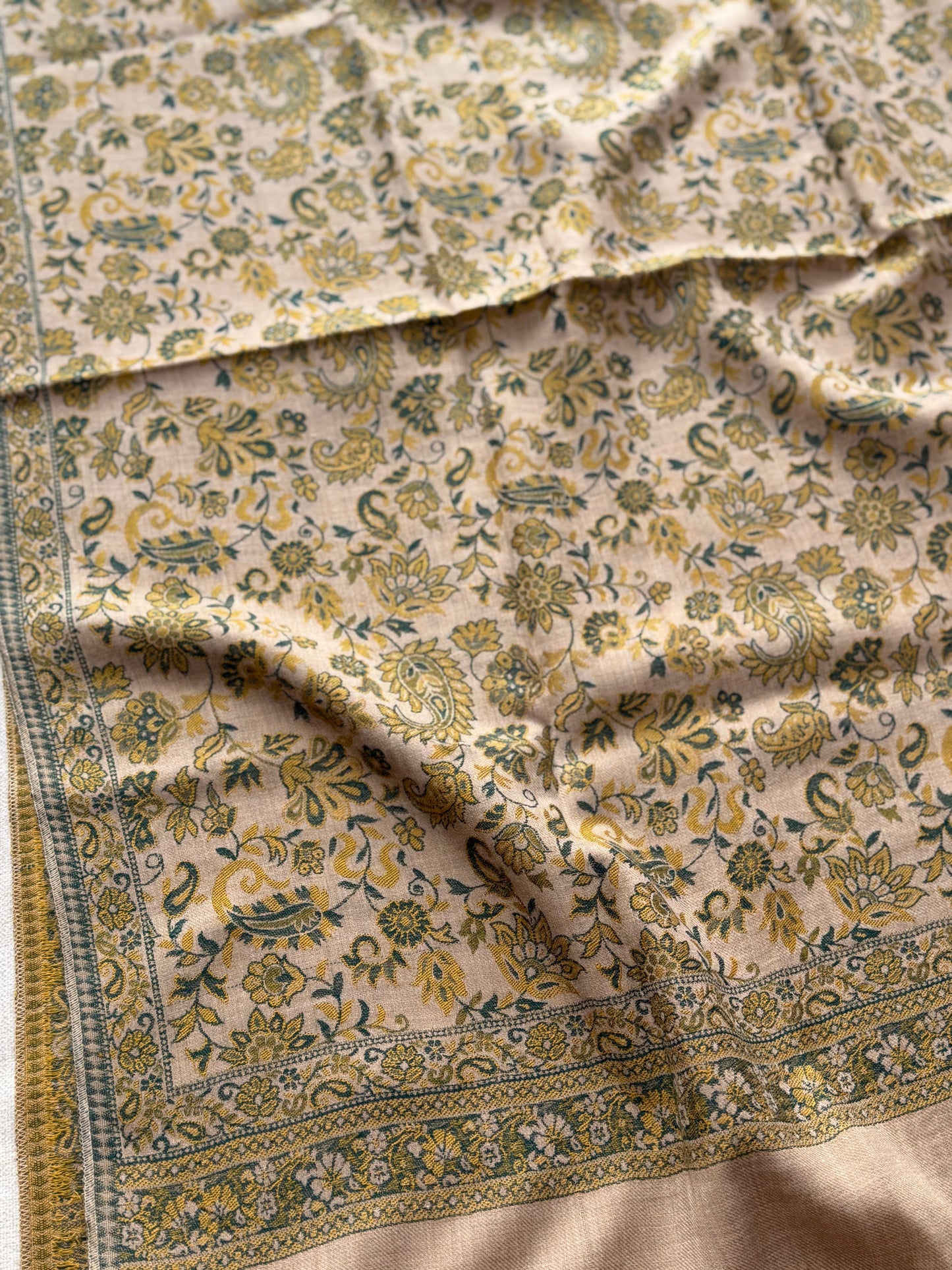 Pashmina Wool Kani Shawl in Full Size Multi Color