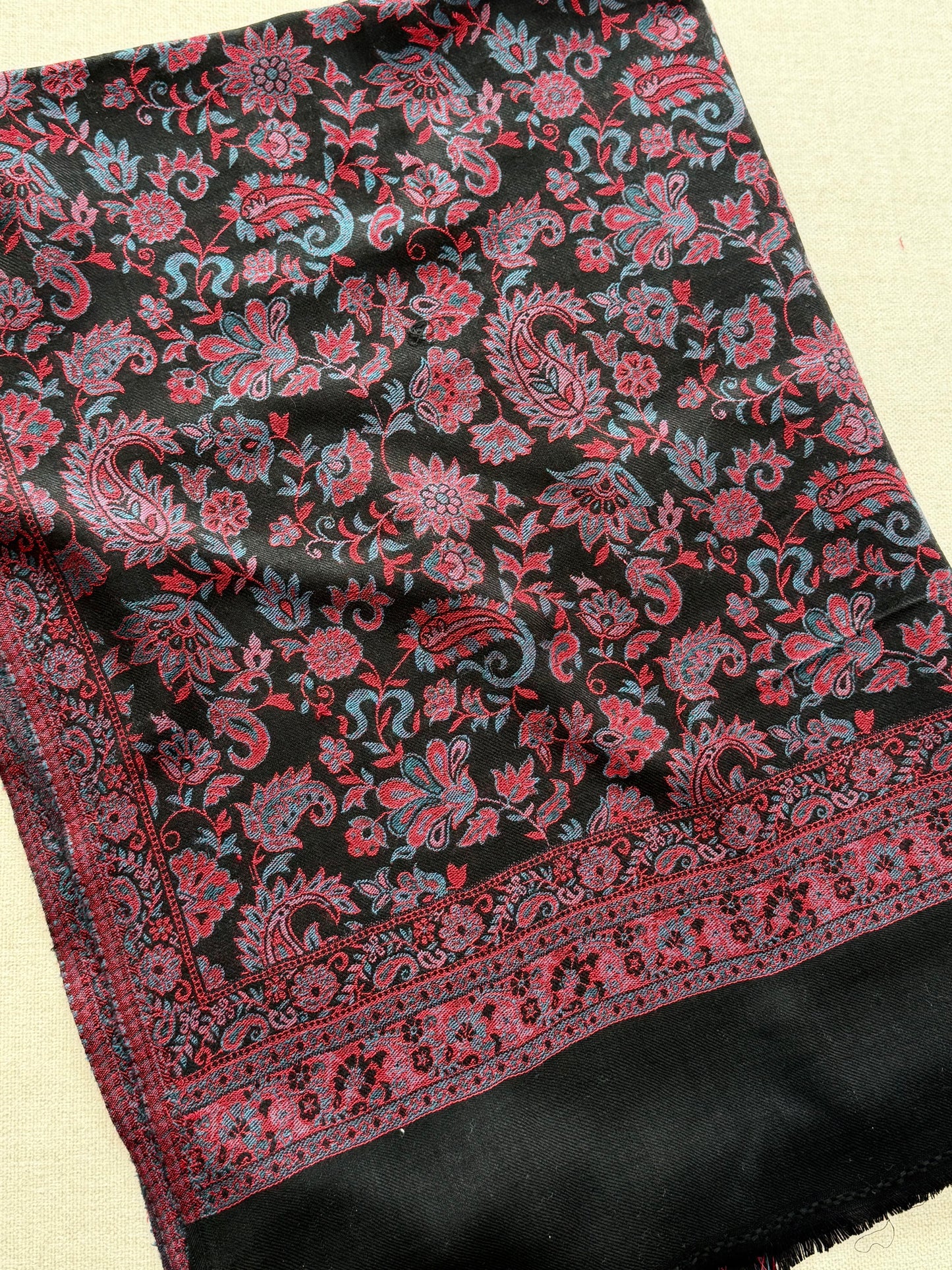 Pashmina Wool Kani Shawl in Full Size Multi Color