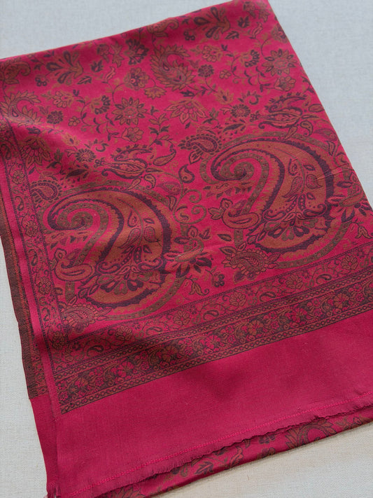 Pashmina Wool Kani Shawl in Full Size Multi Color