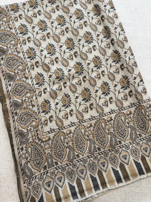 Pashmina Wool Kani Shawl in Full Size Multi Color