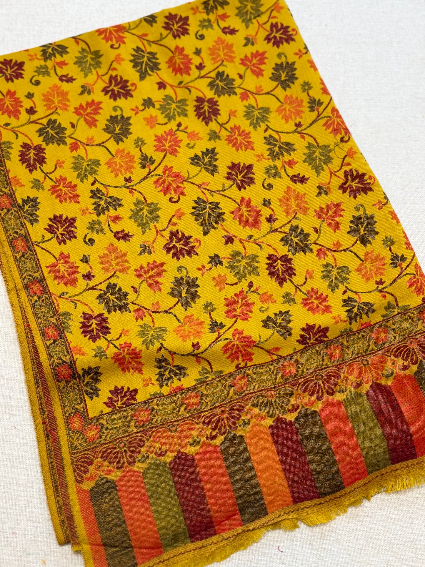 Pashmina Wool Kani Shawl in Full Size Multi Color