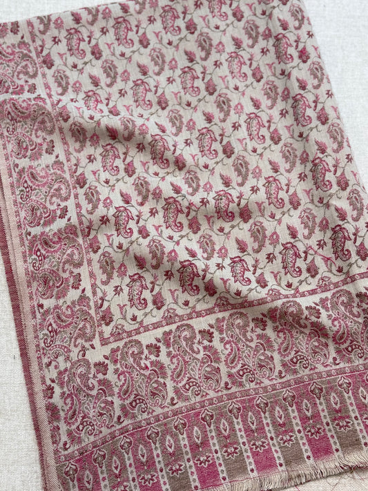 Pashmina Wool Kani Shawl in Full Size Multi Color