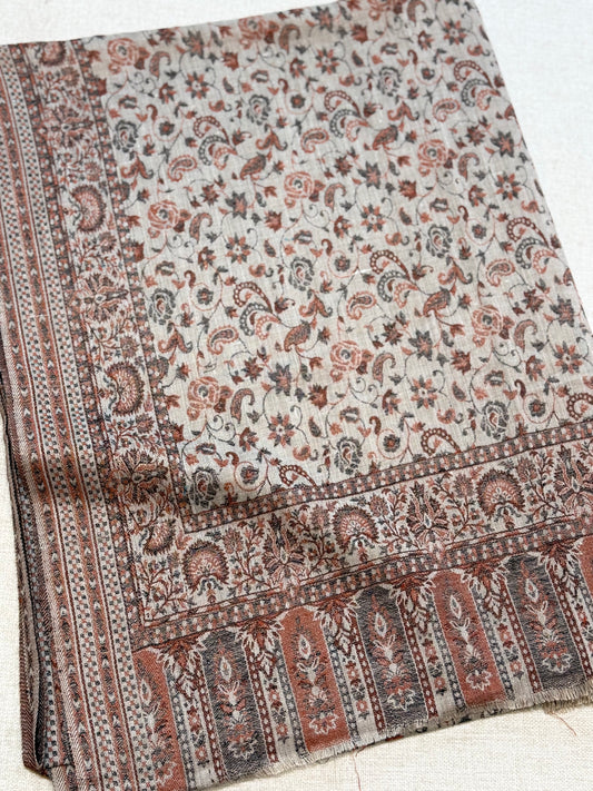 Pashmina Wool Kani Shawl in Full Size Multi Color