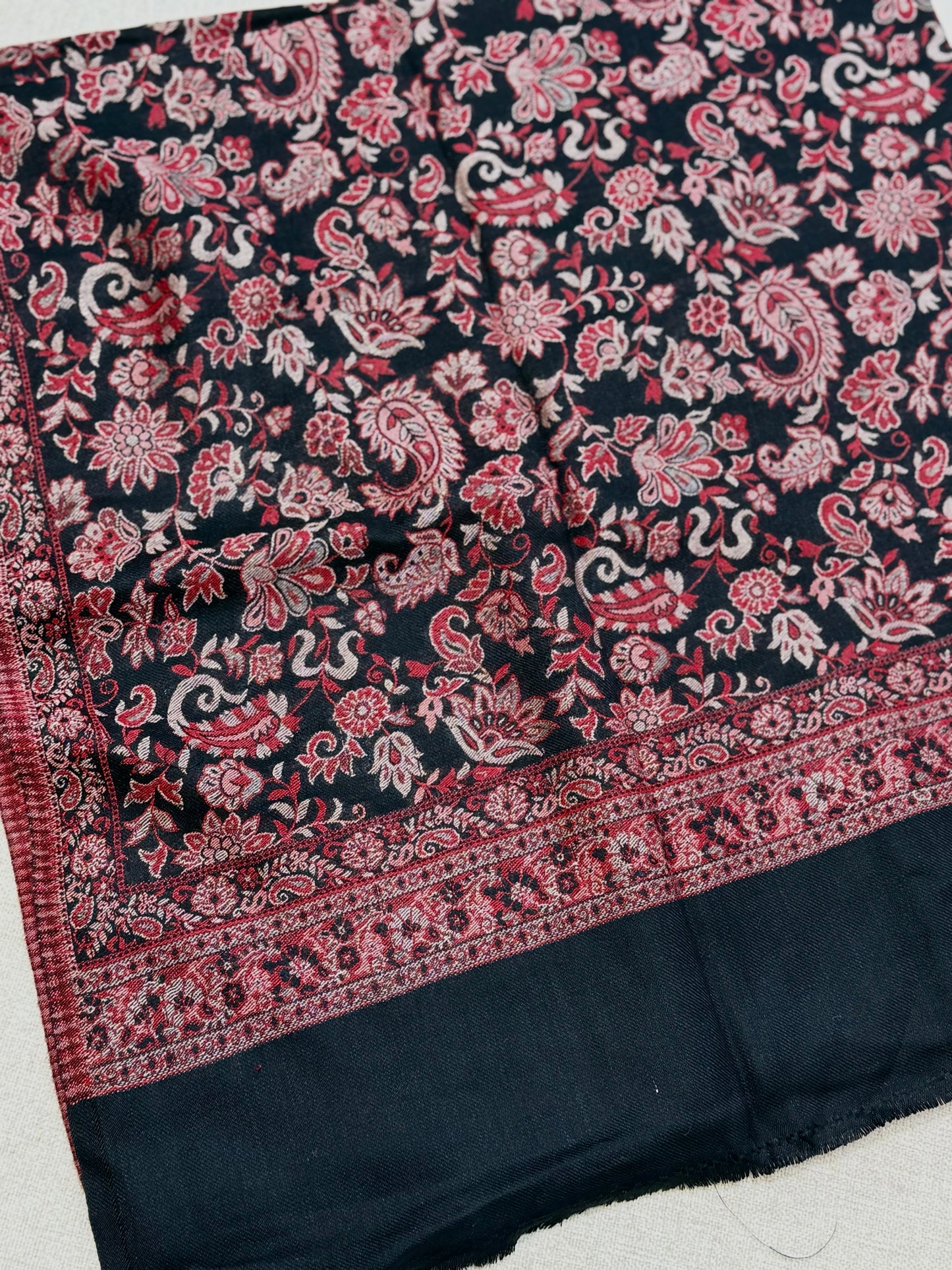 Pashmina Wool Kani Shawl in Full Size Multi Color