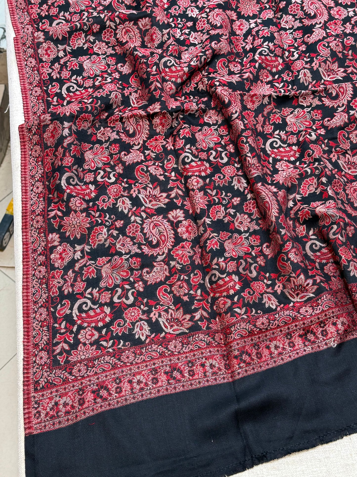 Pashmina Wool Kani Shawl in Full Size Multi Color