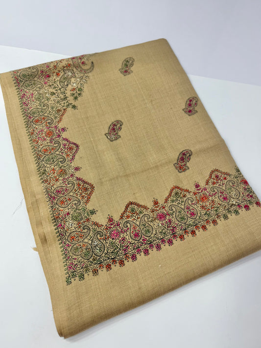 Pashmina Shawl Border Embroidery | Handmade Shawl Perfect Gift | Skin