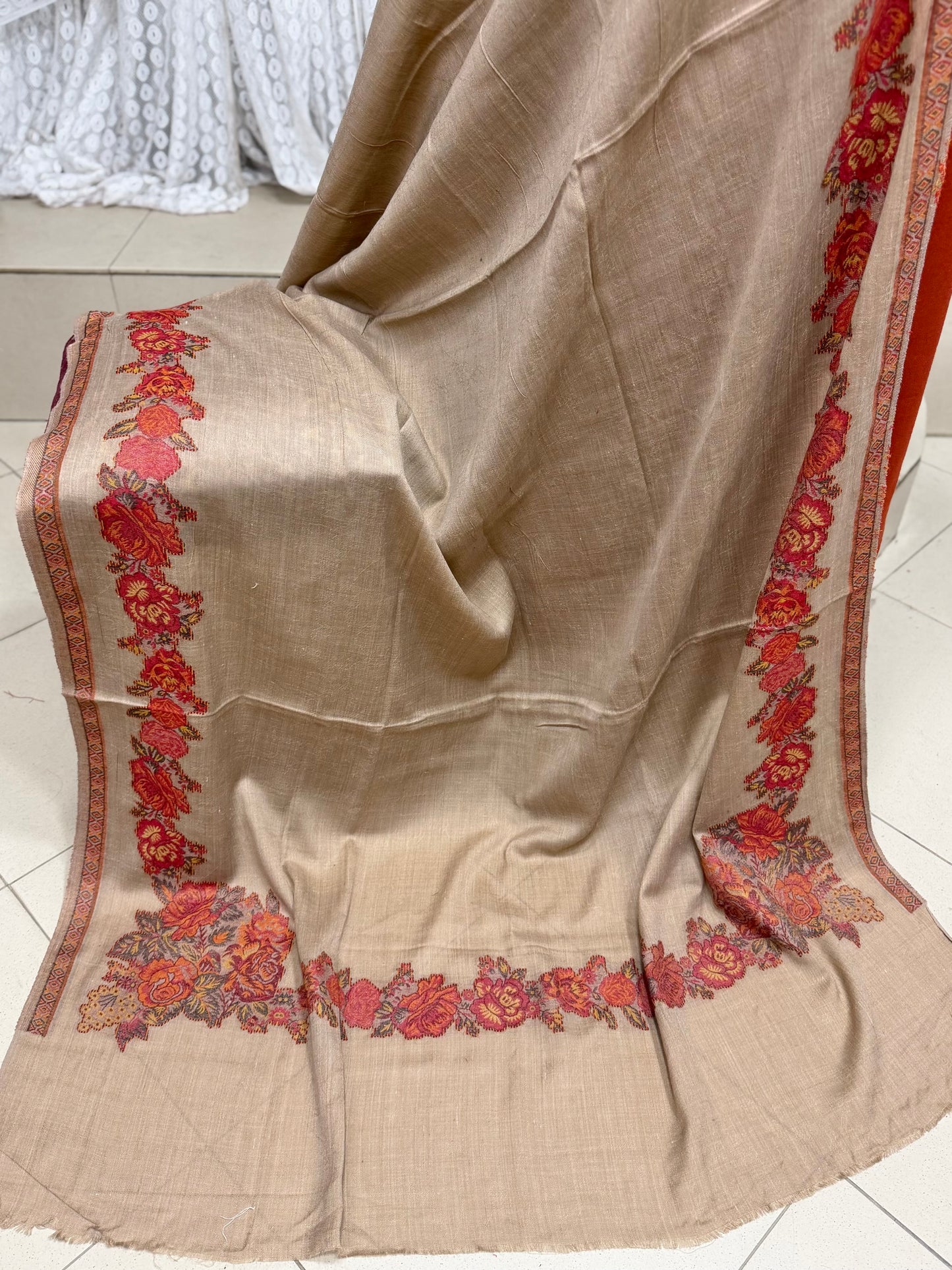 3 Piece Kani Shawl Suit | Plain Marina Suit With Kani Pashmina Shawl Perfect Gift
