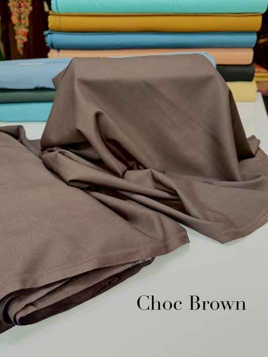 Gents Soft Finish Wash n Wear Suit Mid Season | Choc Brown