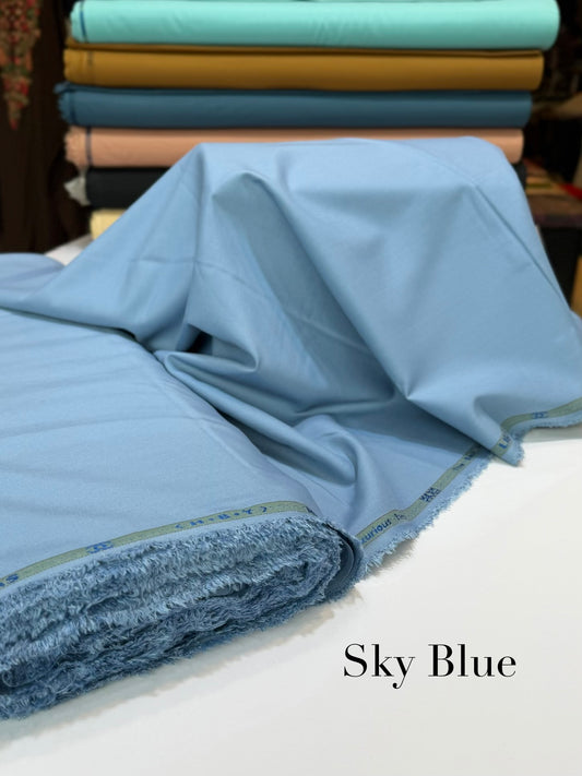 Gents Soft Finish Wash n Wear Suit Mid Season | Sky Blue