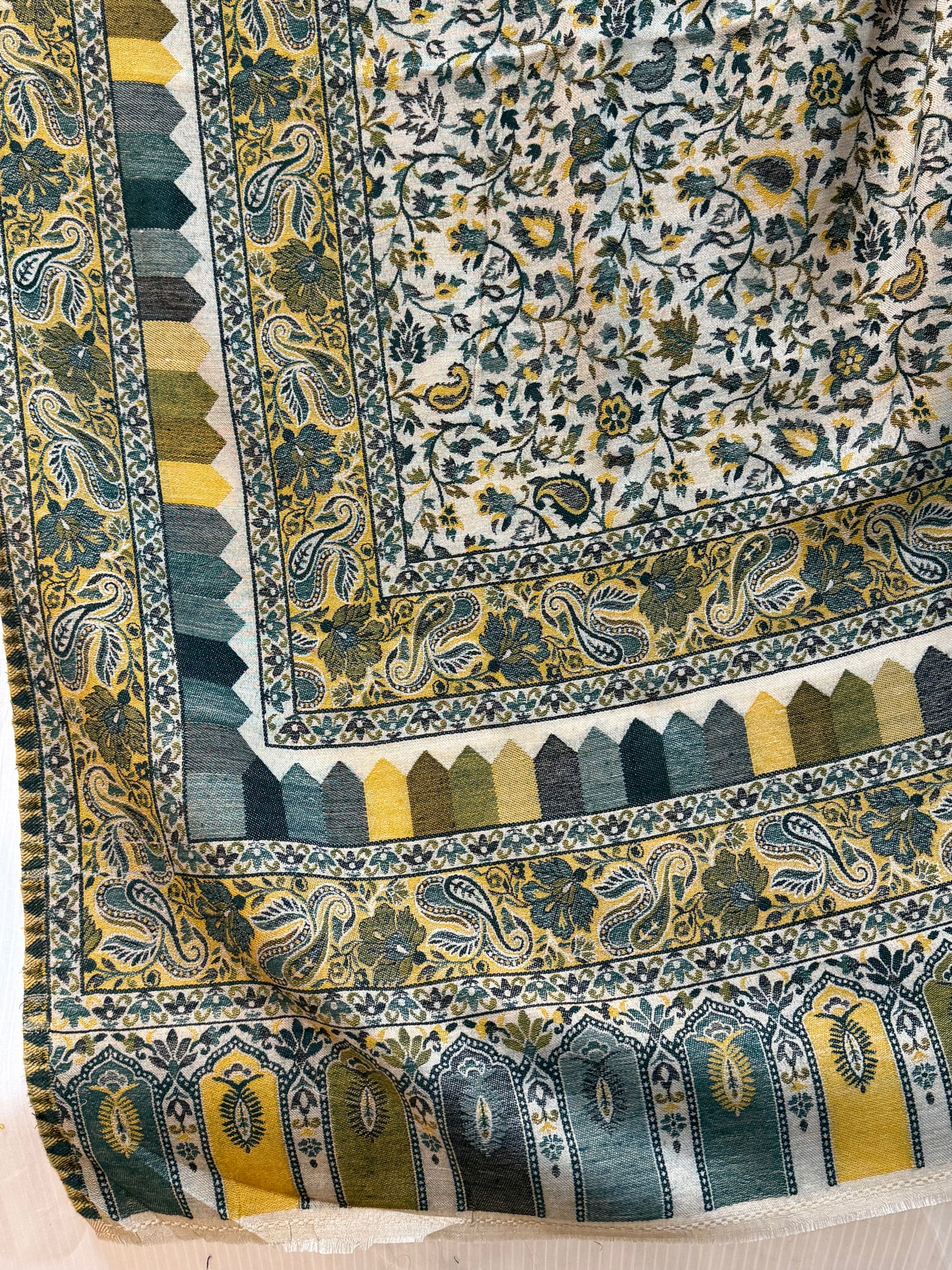 Pashmina Wool Kani Shawl in Full Size Multi Color | Jaal Design