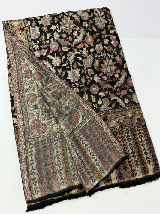 Kani Shawl Reversible 2 Sides useable | Made in Kashmir Pashmina Toosh Shawl