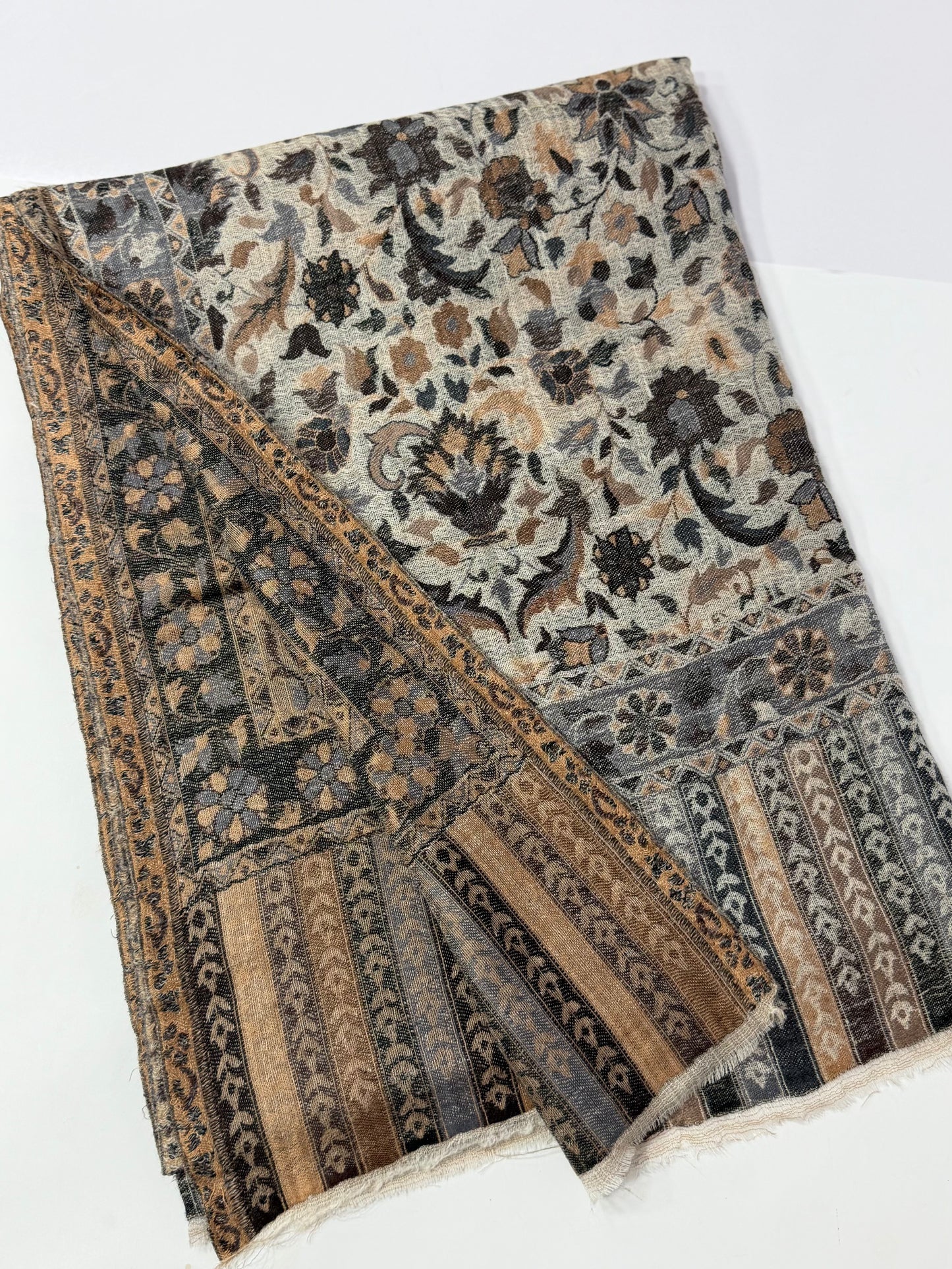 Kani Shawl Reversible 2 Sides useable | Made in Kashmir Pashmina Toosh Shawl