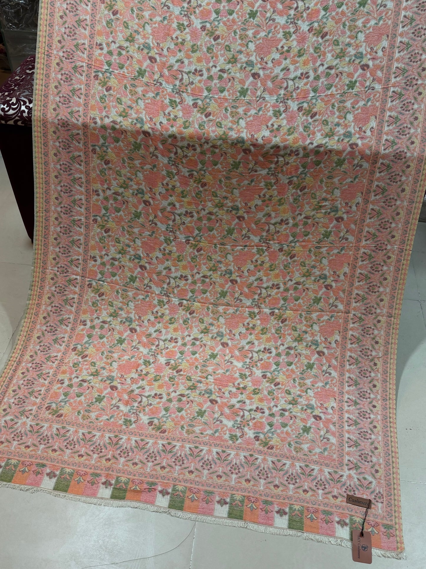 2 Piece Chiffon Mukesh Work Handmade Suit | Shirt Dupatta