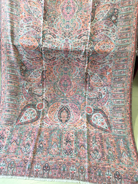 Kani Shawl Qalamkar Design Weaved Jamawar Toosh Shawl Made in Kashmir Full Size Shawl Perfect Gift