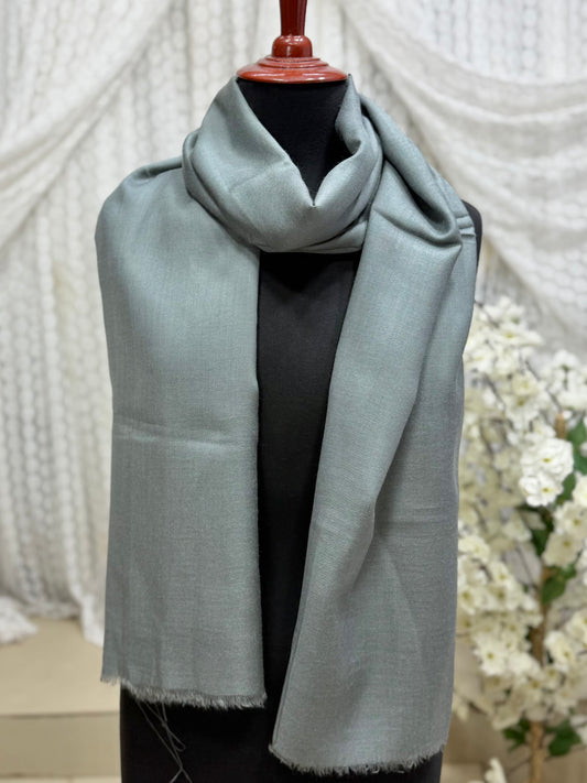 Plain Pashmina Stole | Grey