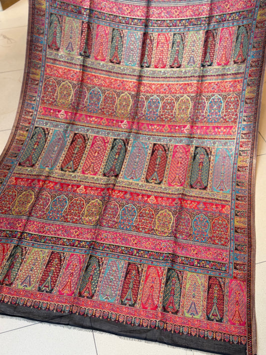 Luxury Kani Silk Shawl, Wedding Wrap Perfect Gift Made in Kashmir