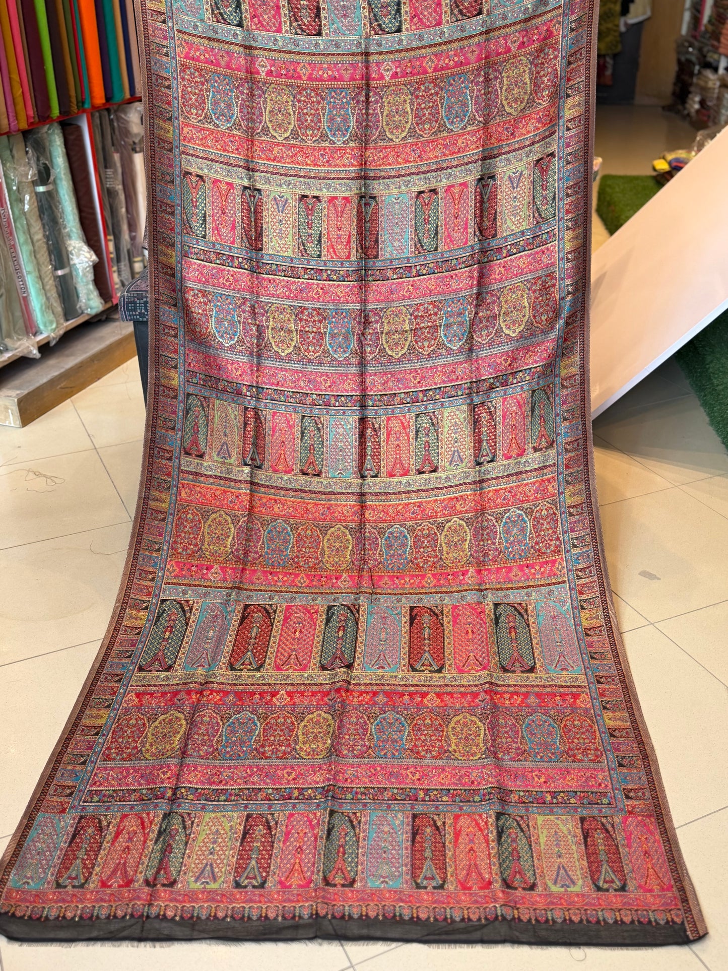 Luxury Kani Silk Shawl, Wedding Wrap Perfect Gift Made in Kashmir