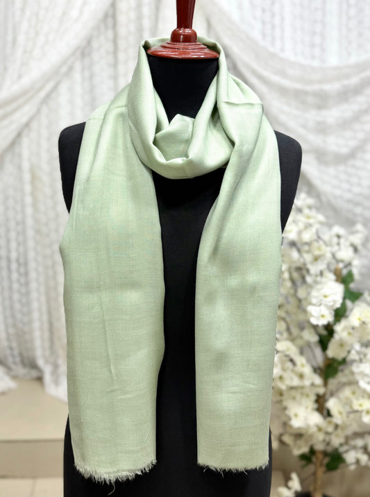 Plain Pashmina Stole | Pista Green