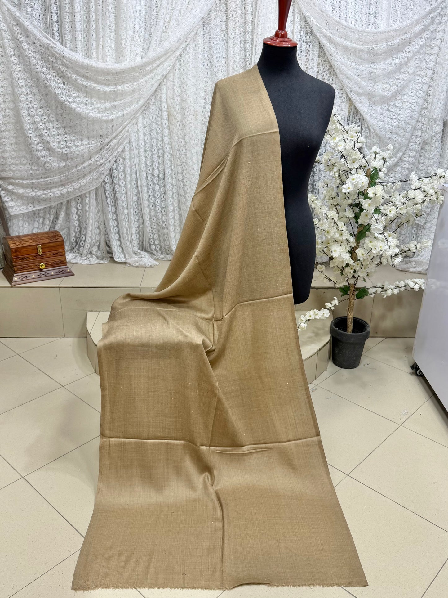 Plain Pashmina Stole | Dark Skin