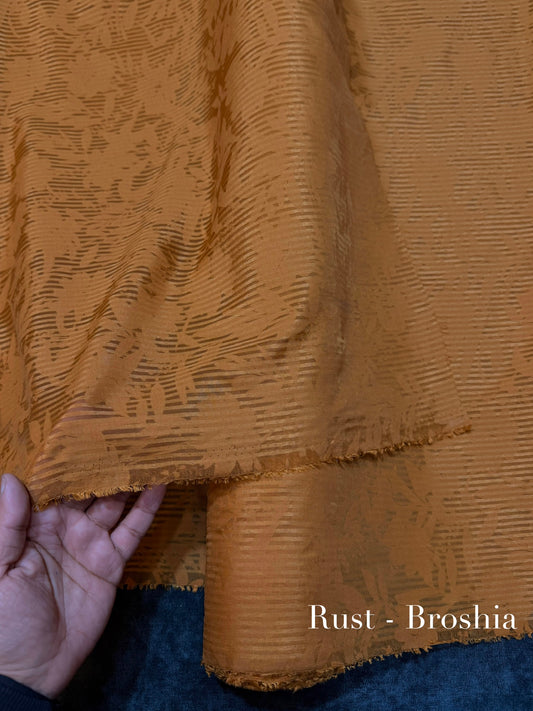 Doria Lawn 2 Piece Suit Big Arz Pure and Fine Lawn | Rust Broshia