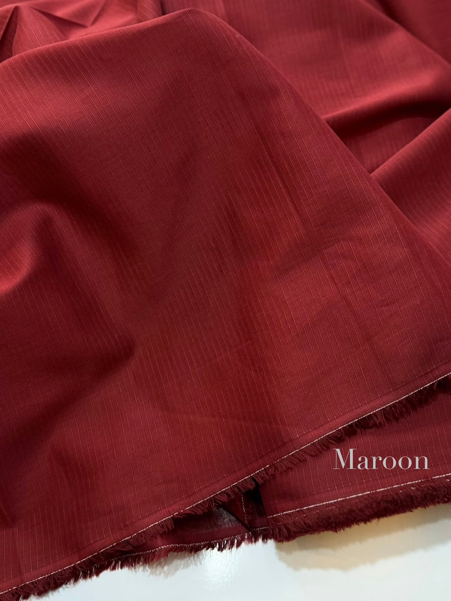 Plain Doria Lawn 2 Piece Suit 5 Meters | Maroon