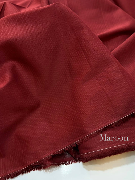 Plain Doria Lawn 2 Piece Suit 5 Meters | Maroon