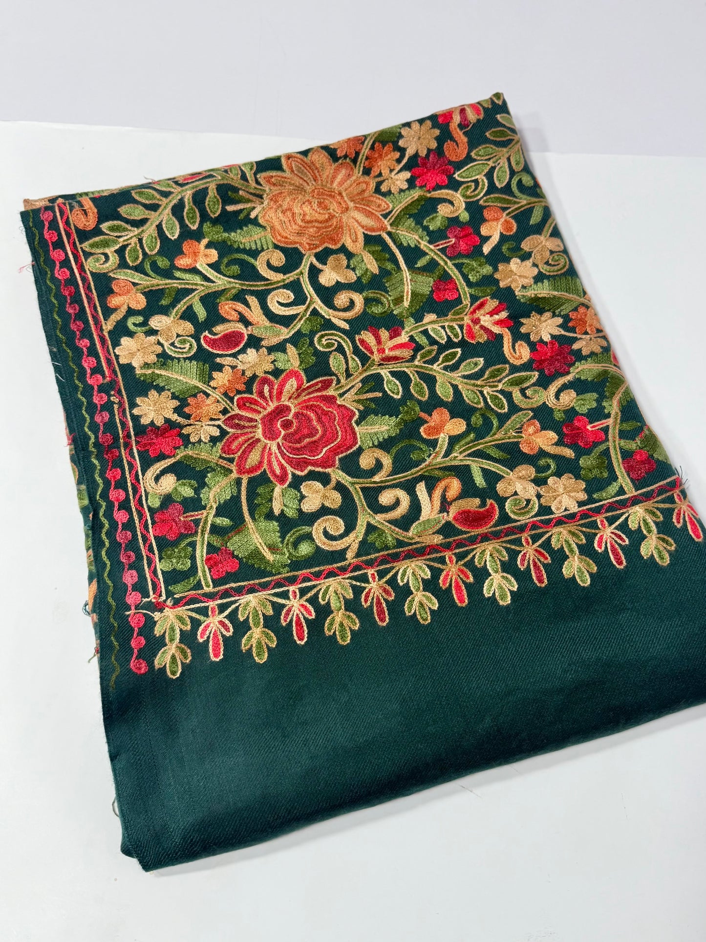 Pashmina Shawl Full Size | Kashmiri Embroidery | Zinc