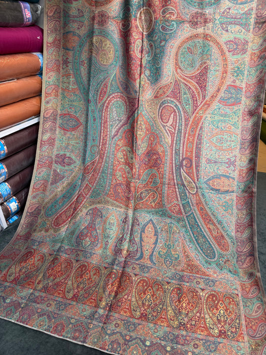 Luxury Kani Silk Shawl, Wedding Wrap Perfect Gift Made in Kashmir