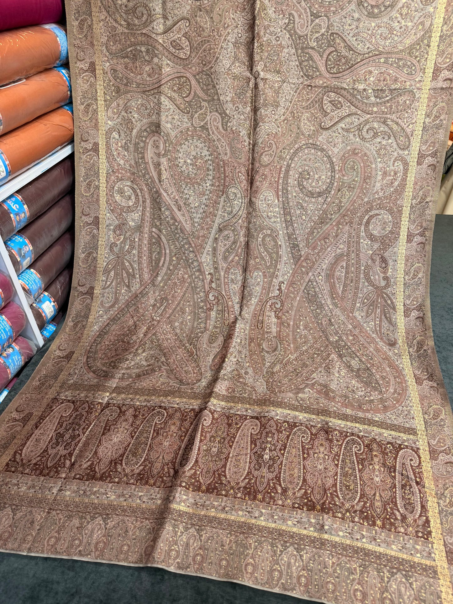 Luxury Kani Silk Shawl, Wedding Wrap Perfect Gift Made in Kashmir