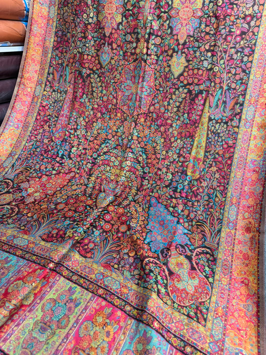 Luxury Kani Silk Shawl, Wedding Wrap Perfect Gift Made in Kashmir