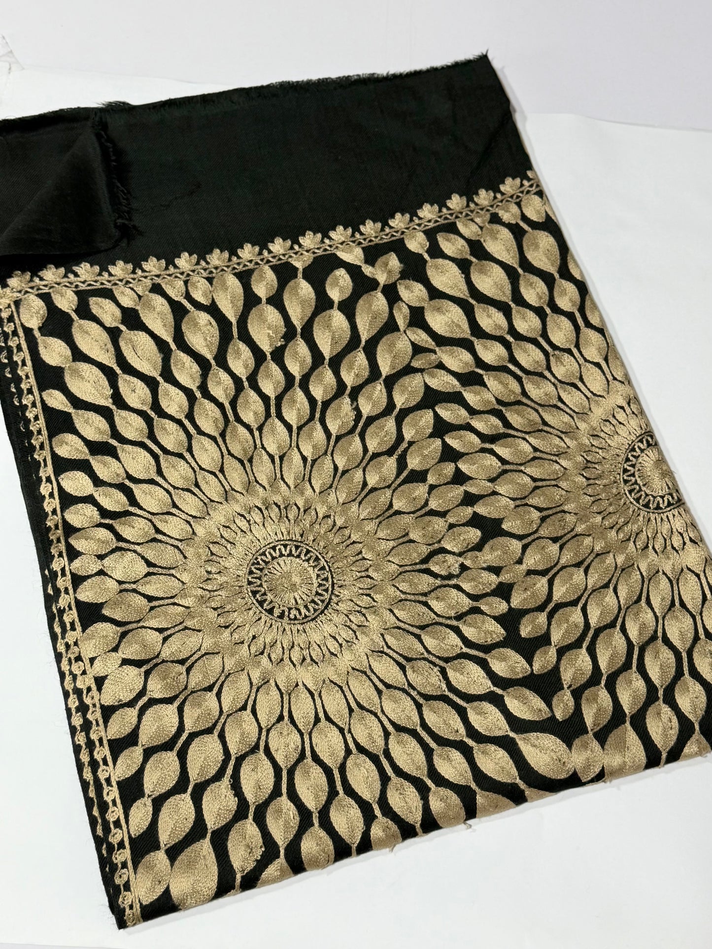 Pashmina Stole Suraj Jaal Full Embroidery Kashmiri Work in Sale Price perfect Gift