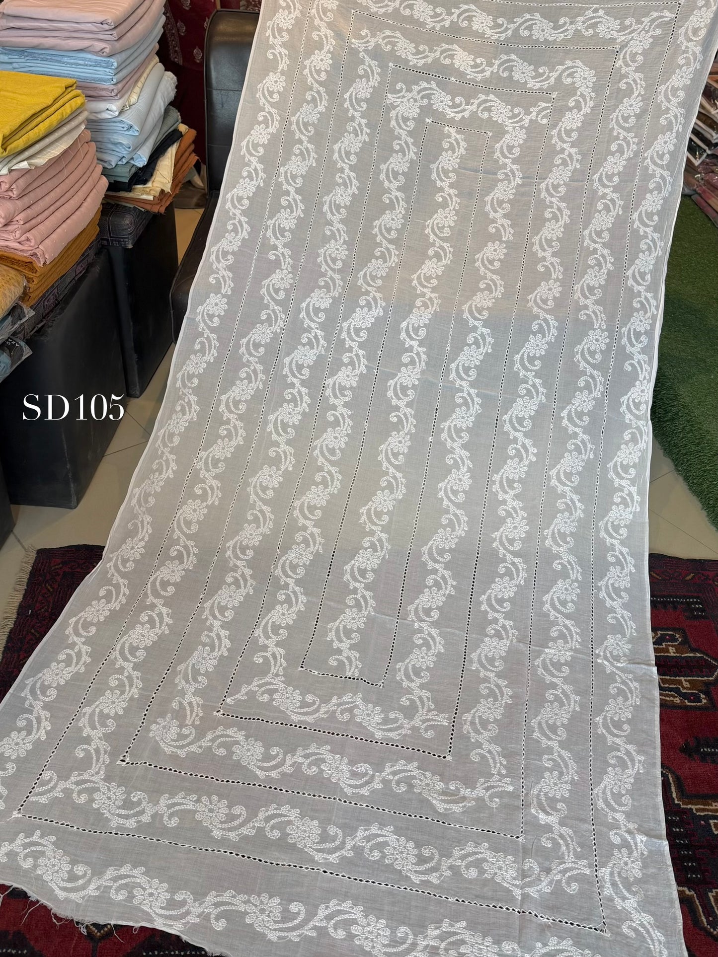 Shadow Work Beautiful Handmade Dupatta Shawl Perfect Gift | SD105