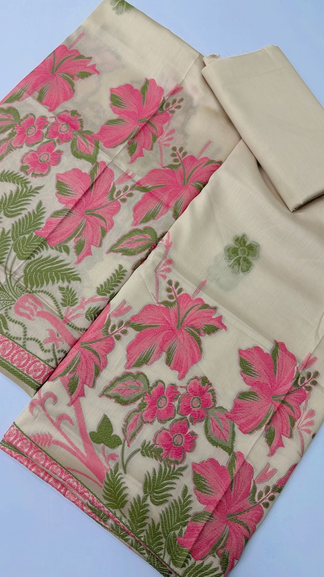 3 Piece Lawn Kani Suit With Same Lawn Dupatta | Light Skin