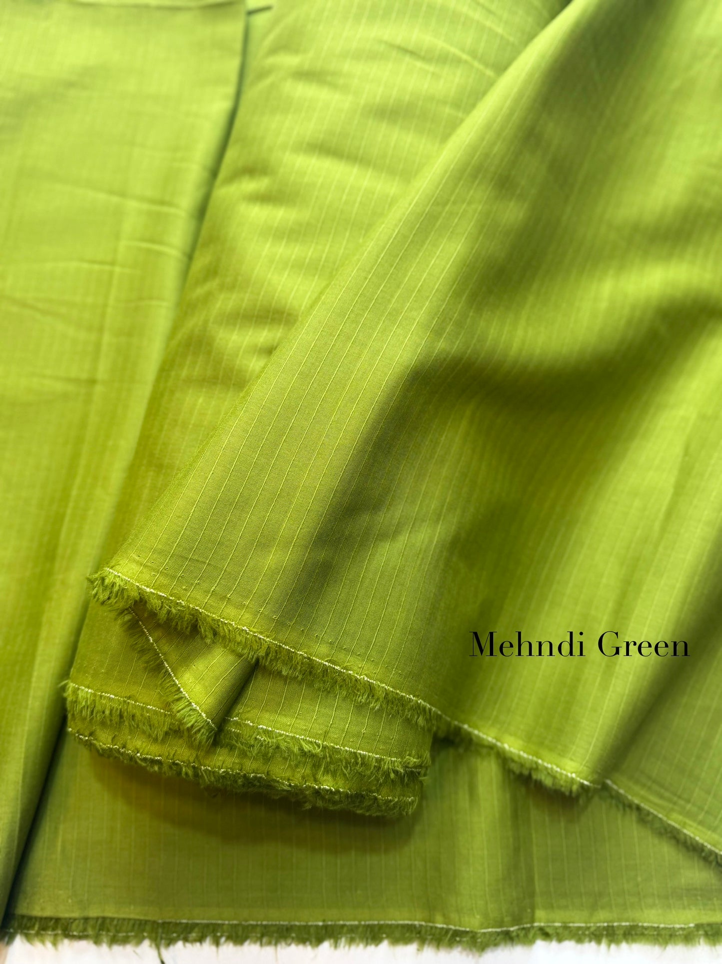 Plain Doria Lawn 2 Piece Suit 5 Meters | Light Mehndi Green