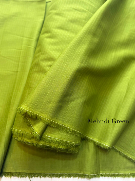 Plain Doria Lawn 2 Piece Suit 5 Meters | Light Mehndi Green