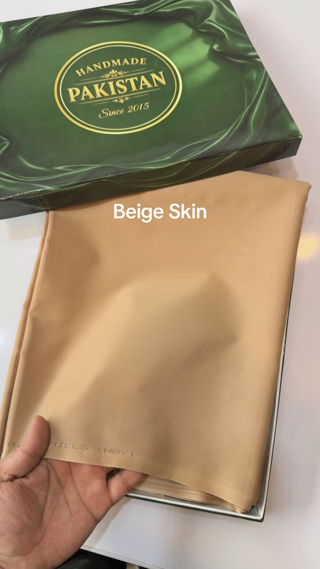 Gents Cotton Suit | Plain Supreme Cotton Burewala Suit | Beige Skin